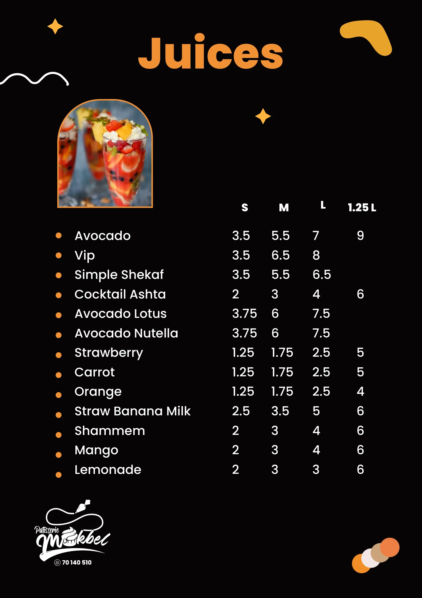 Menu page 4