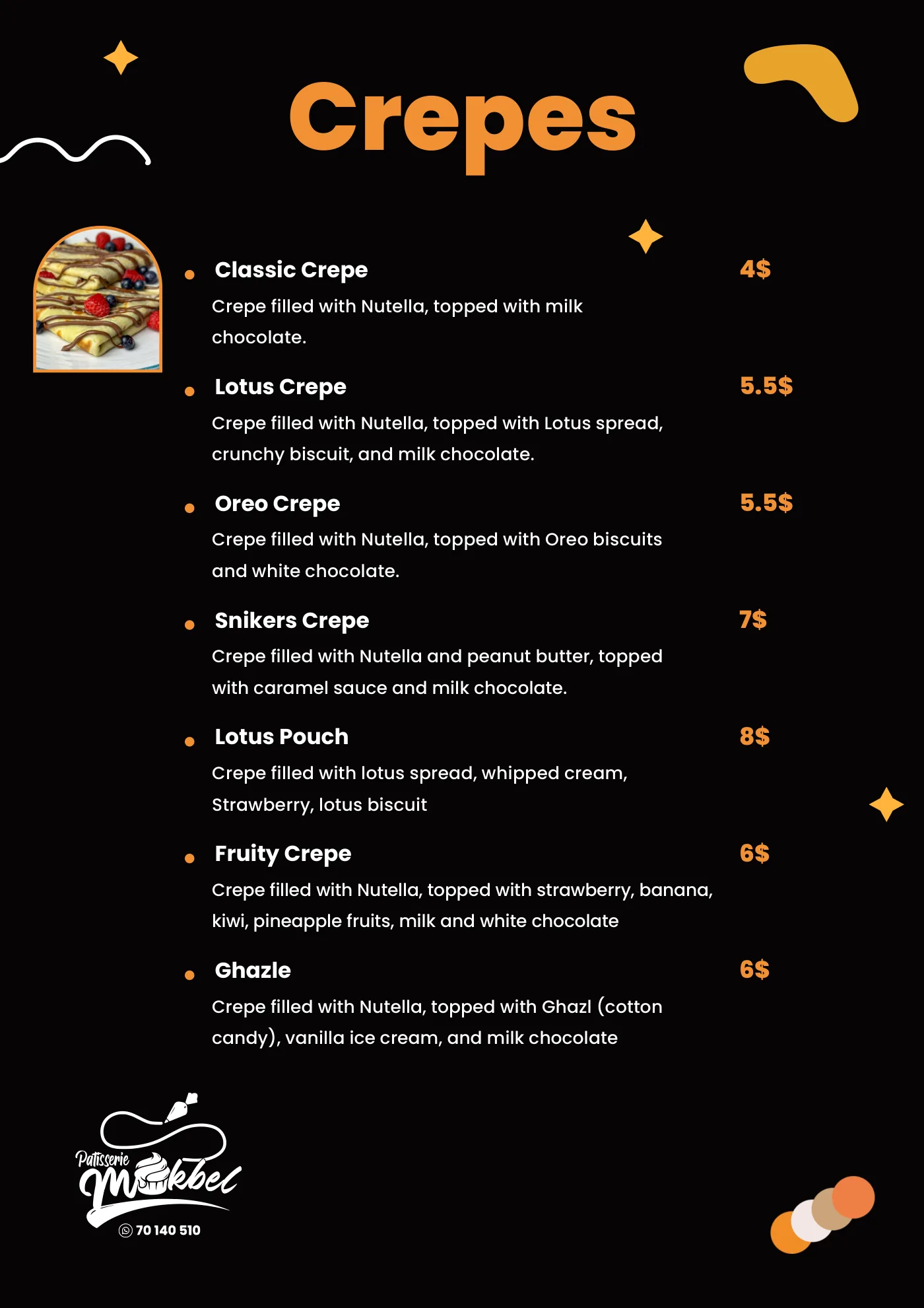 Menu page 7