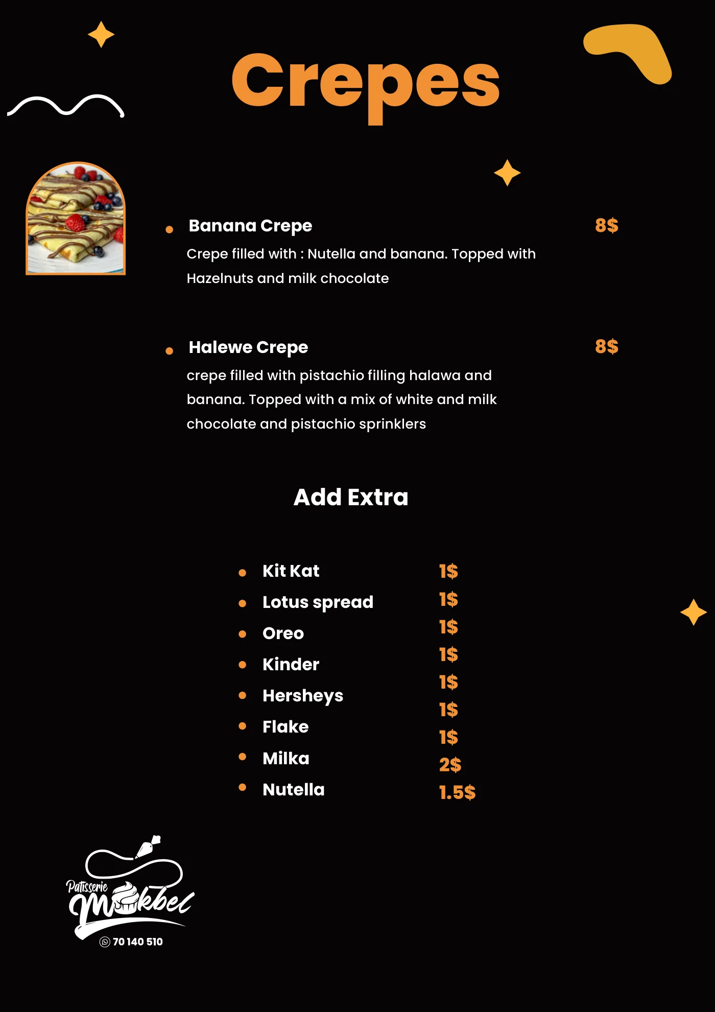Menu page 9
