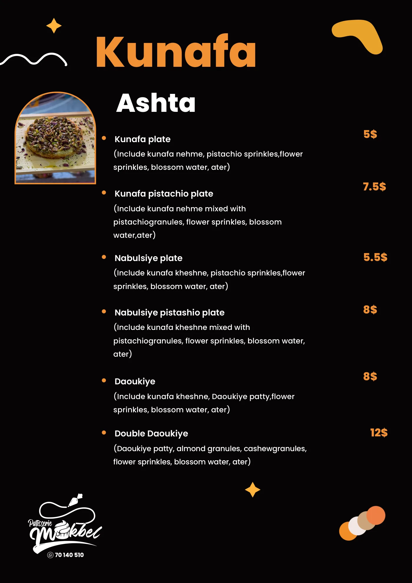 Menu page 13