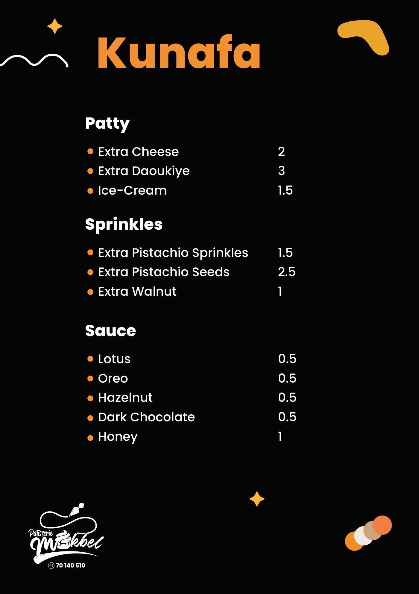 Menu page 14